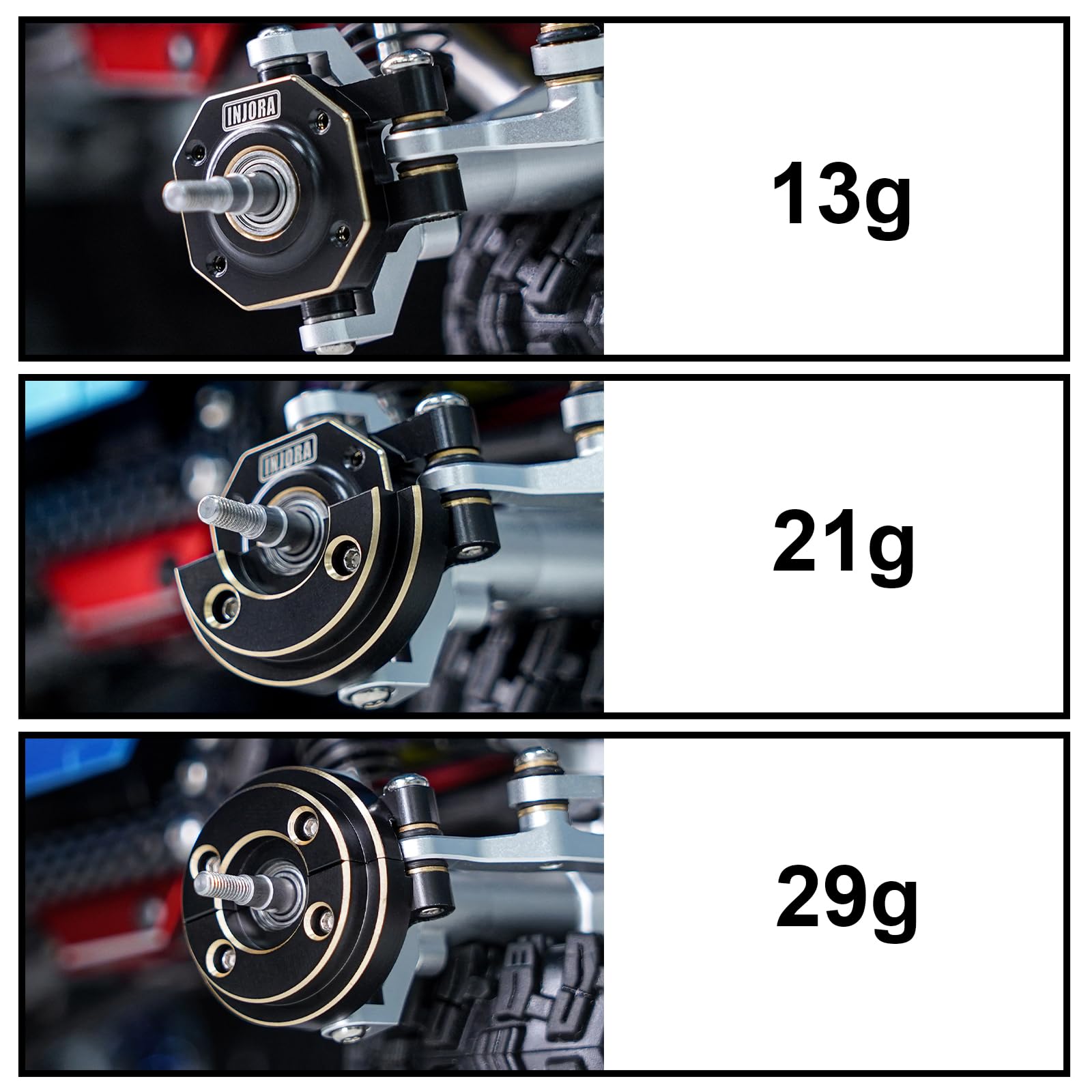 For TRX4M Upgrades Brass Steering Link Knuckle Alex Diff Cover Caster Blocks For Traxxas TRX-4M - View #3