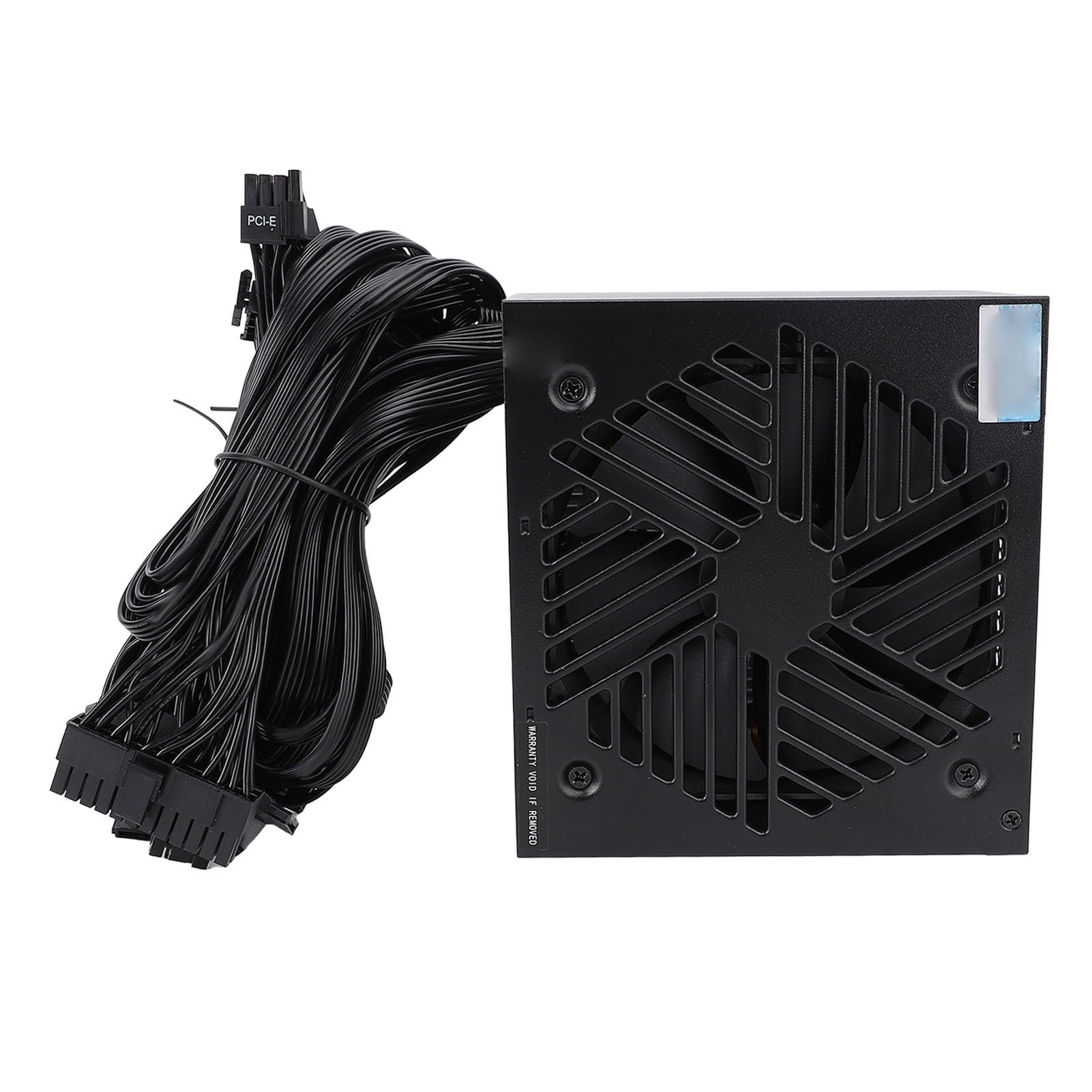 Zasilacz 600 W ATX PSU 80+ Bronze Certified, Pojedyncza Szyna 12 V, Inteligentne Zarządzanie temperaturą z Cichym Wentylatorem 120 Mm do Komputerów do Gier o Wysokiej Wydajności
