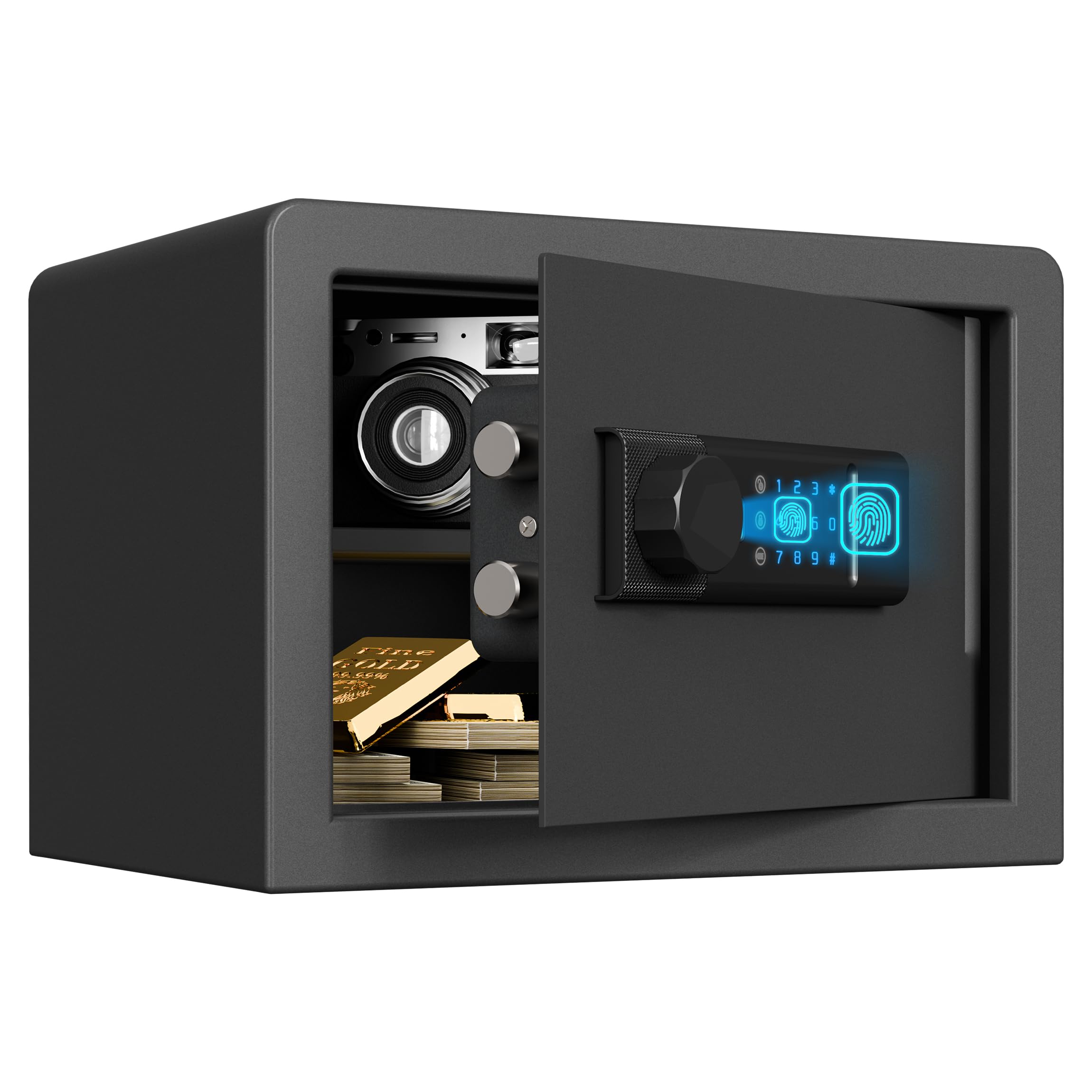 RPNB Fingerprint Safe Box,Small Home Safe,Biometric Safes,14 L
