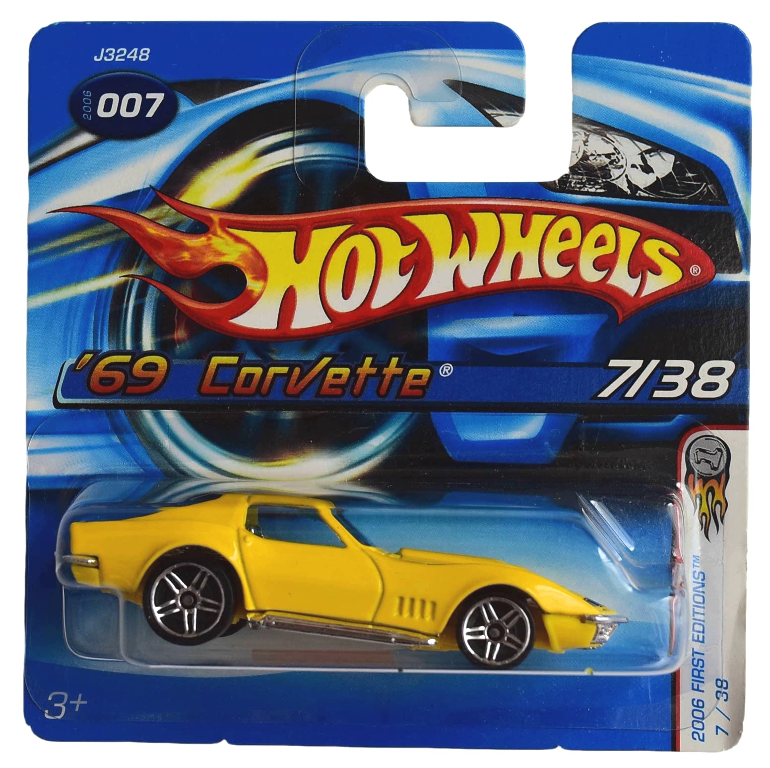 Hot Wheels '69 Corvette, Short Card