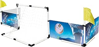 Dunlop Boisko Do Gry W Piłkę Nożną Z Bandami Chorągiewkami Komplet Z Piłką Pompką 230 x 73 x 36 cm