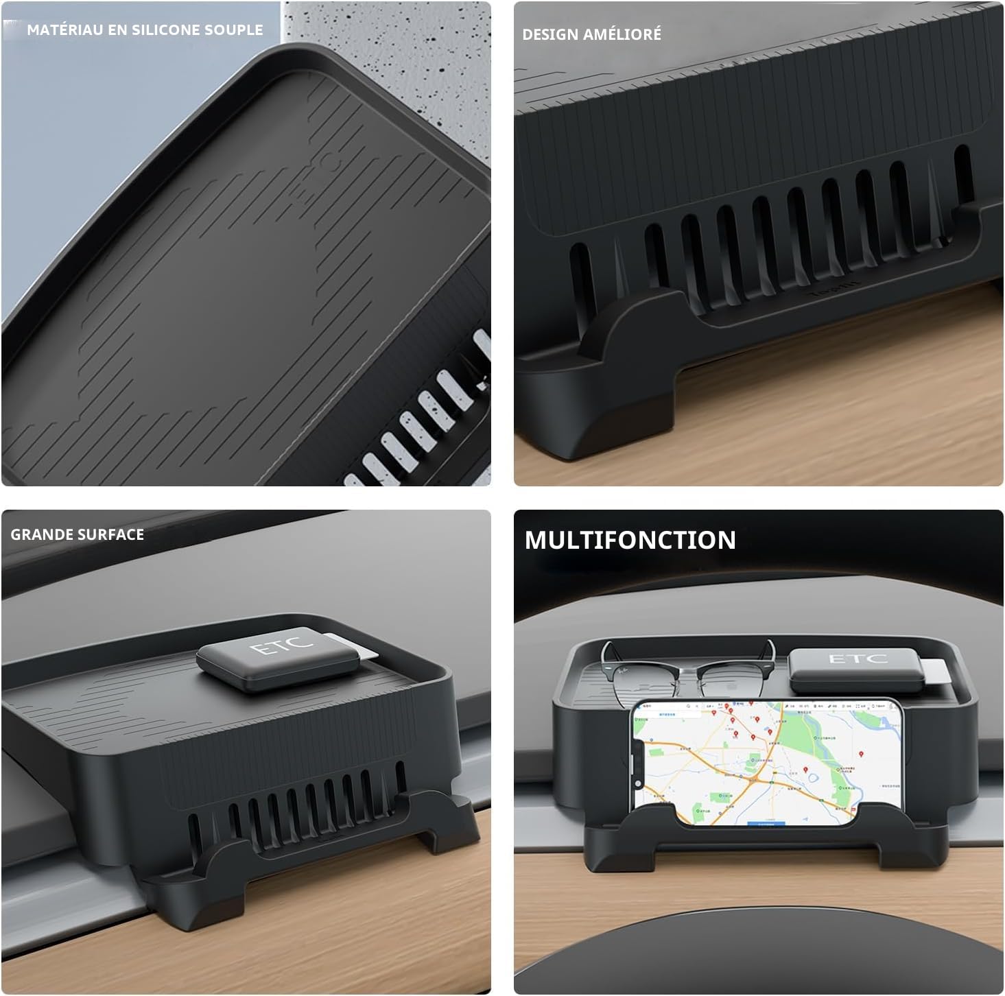 topfit pour Tesla Model Y Model 3 Instrument Panel Plateau Organisateur Supports fixés sur Tableau de Bord pour Tesla Model Y/3 pour Tesla Accessoires Intérieur