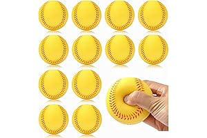 12 Pack of Baseball and Softball Soft Foam Balls for Kids and Beginners