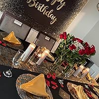 Vista 2 de Gold Disposable Placemats Gold Doilies of 100 Round Place Mats Pressed 13 Inch Metallic Foil Charge Placemats for Home Decoration Dining Table