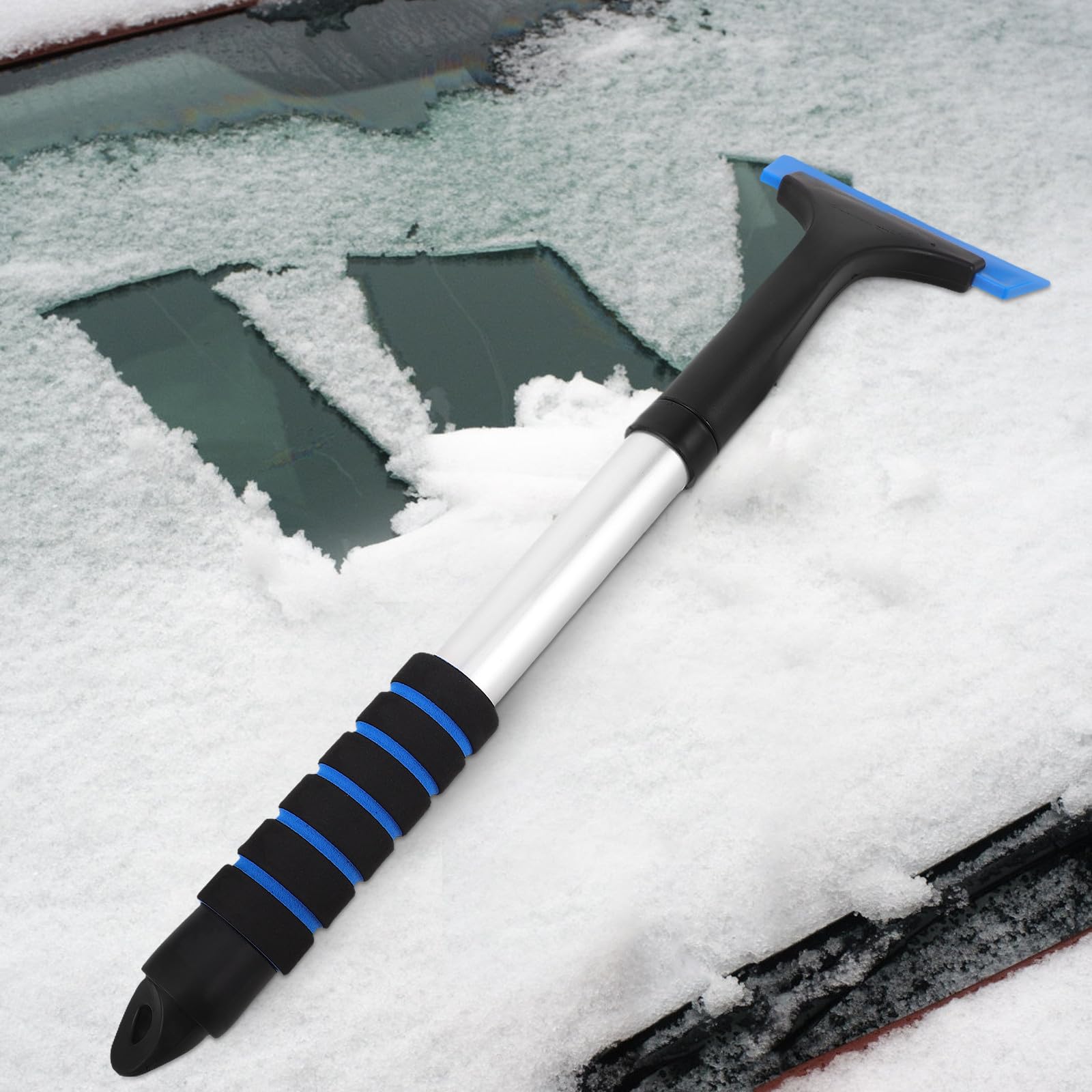 DOITOOL 5 Pezzi Raschietto per Ghiaccio per Auto in ABS Compatto e Maneggevole Funzione di Rimozione Gelo e Neve, per Uso di Emergenza Invernale