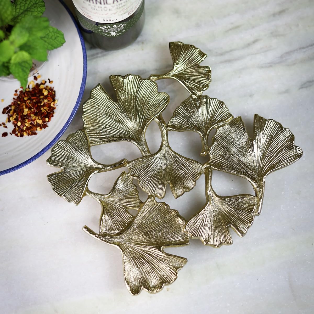 Culinary Concepts LondonGinkgo Leaf Trivet - Gold