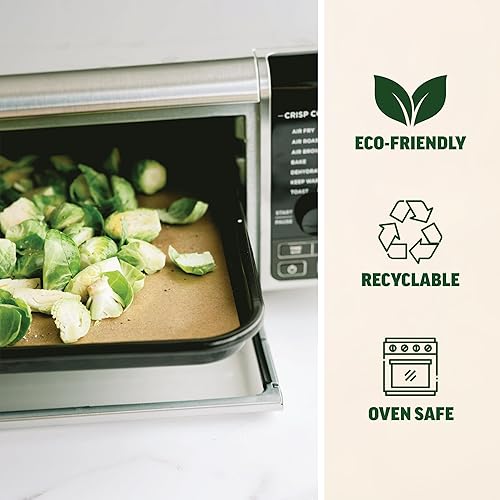 Miniatura 6 de Zenlogy Cuadrados de pergamino de 8 x 8 (200 hojas), sin blanquear, antiadherente, precortado, se adapta a sartenes cuadradas de brownie de 8 x 8