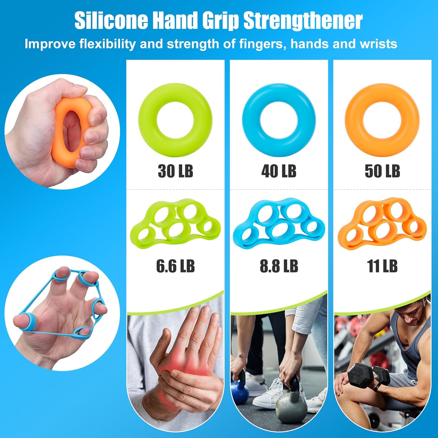 PAHTTO Flexible Resistance Bar for Physical Therapy, Resistance Exercise Twisting Bar for Tennis Elbow, Tendonitis Pain Relief & Grip Strength Trainer, Non-Slip 3 Resistance Levels