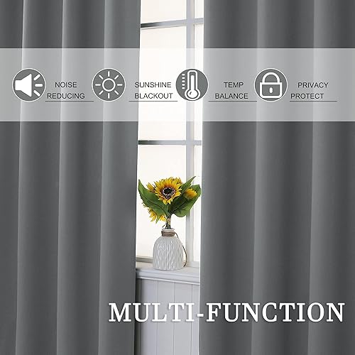 Miniatura 6 de KEQIAOSUOCAI Cortinas opacas para dormitorio, sala