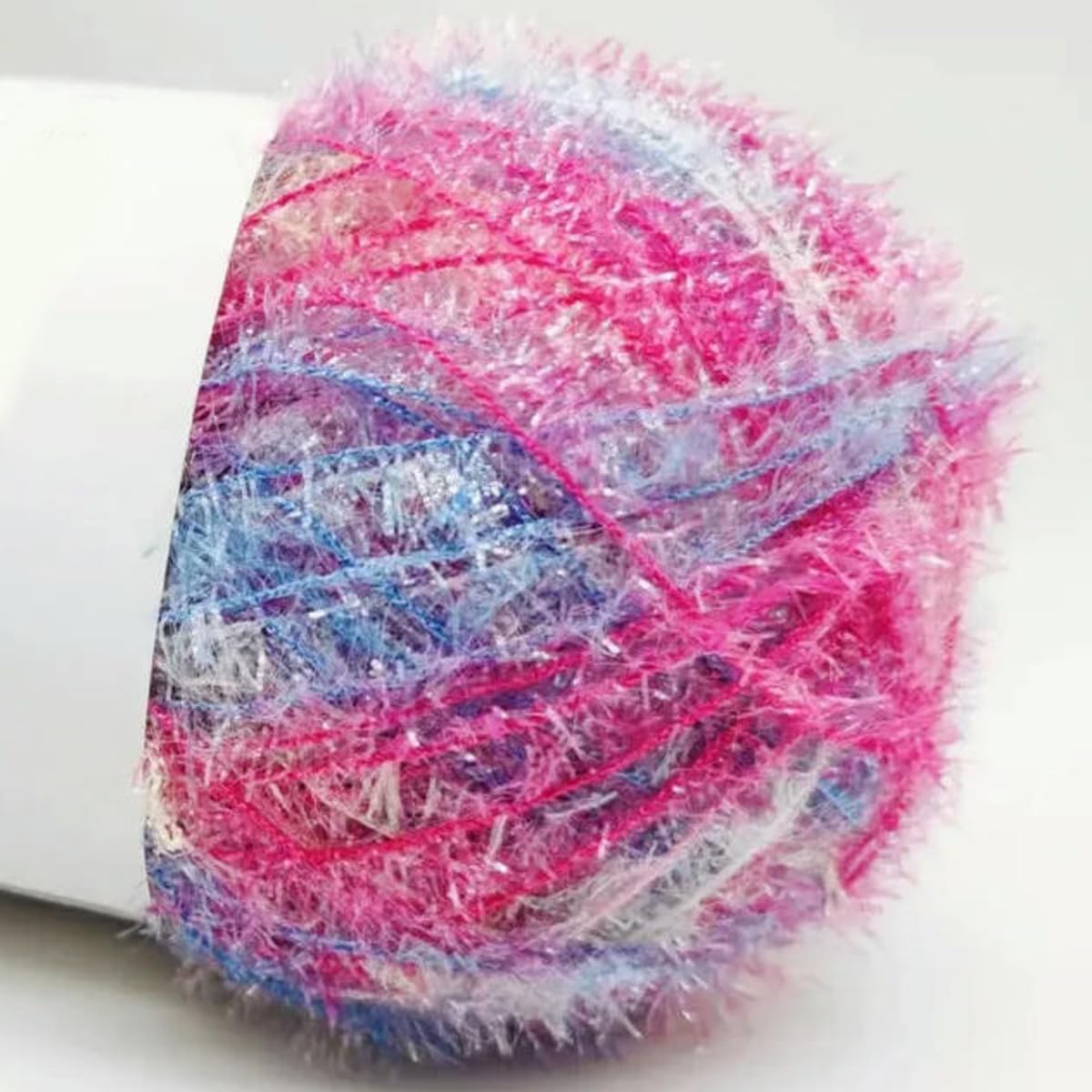 VICIYOO 50g Shiny Dishcloths Yarn Polyester Glass Silk Pastel Scrubby Yarn for Crocheting Weaving Handmade Craft