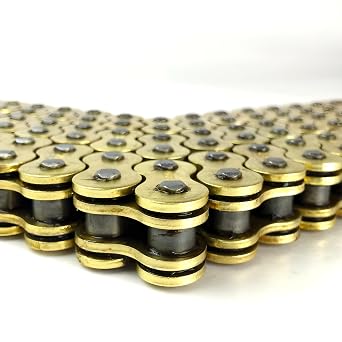 530 O-Ring 130 Links Drive Chain Gold Color for Motorcycle, Dirt Bike, ATV