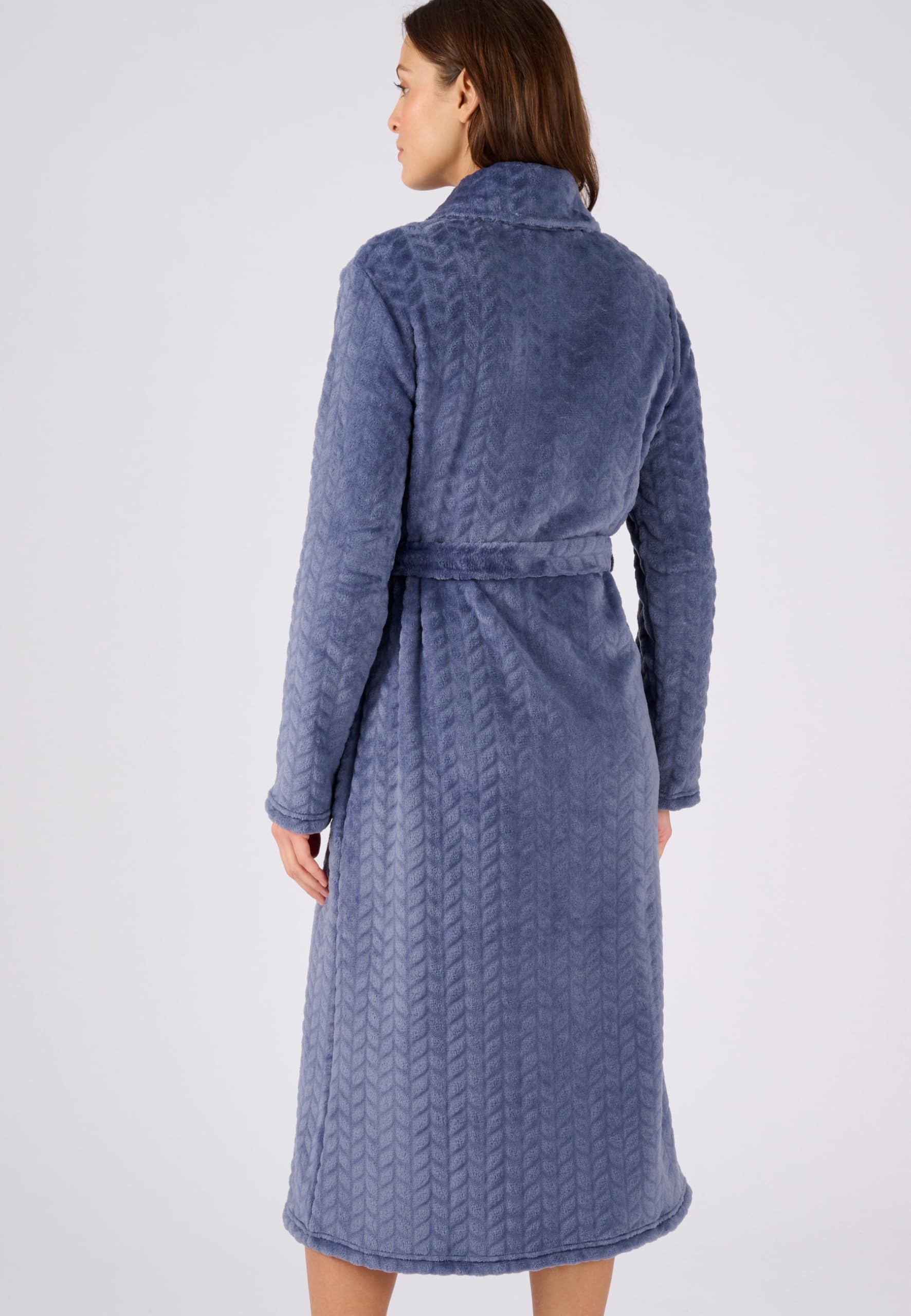 Damart Thermolactyl Femme Robe de Chambre | Toucher peluche, Polyester, Col Châle, Manches longues, Vêtement de Nuit