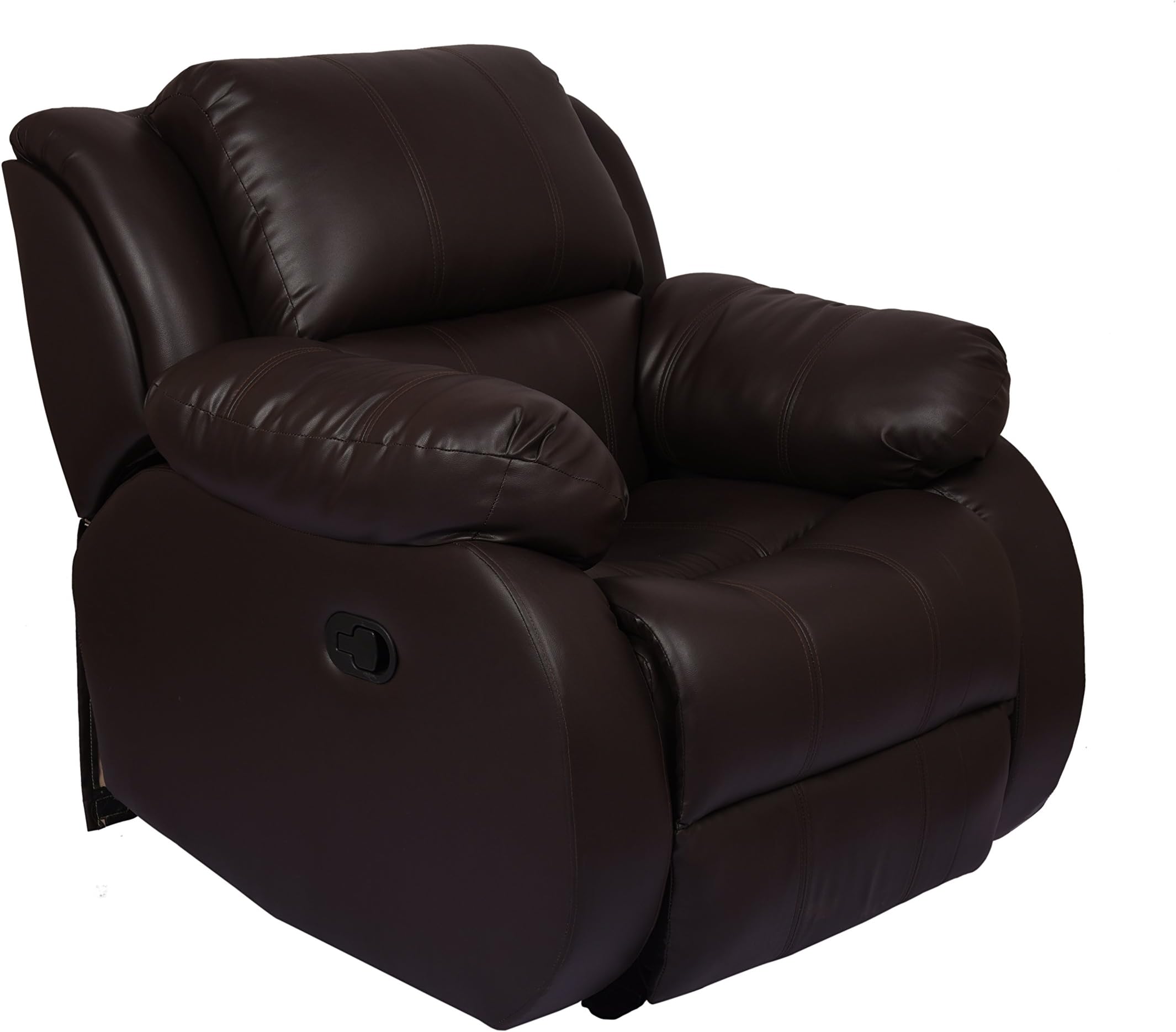 The Couch Cell Multi-ply Hazel Recliner Leatherette, Brown