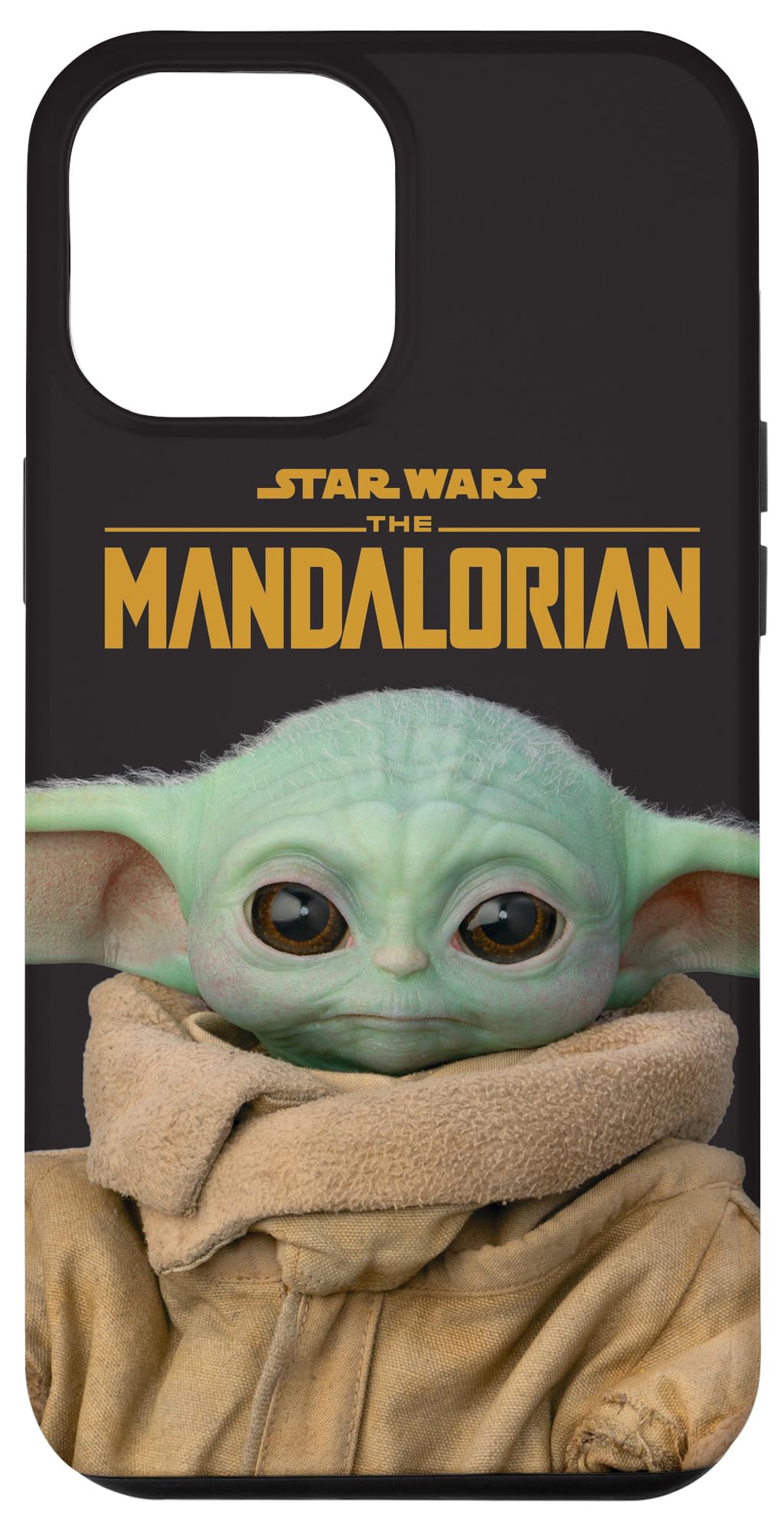 Coque iPhone 12 Pro Max Star Wars Mandalorian et Grogu en silicone noir durable - 4