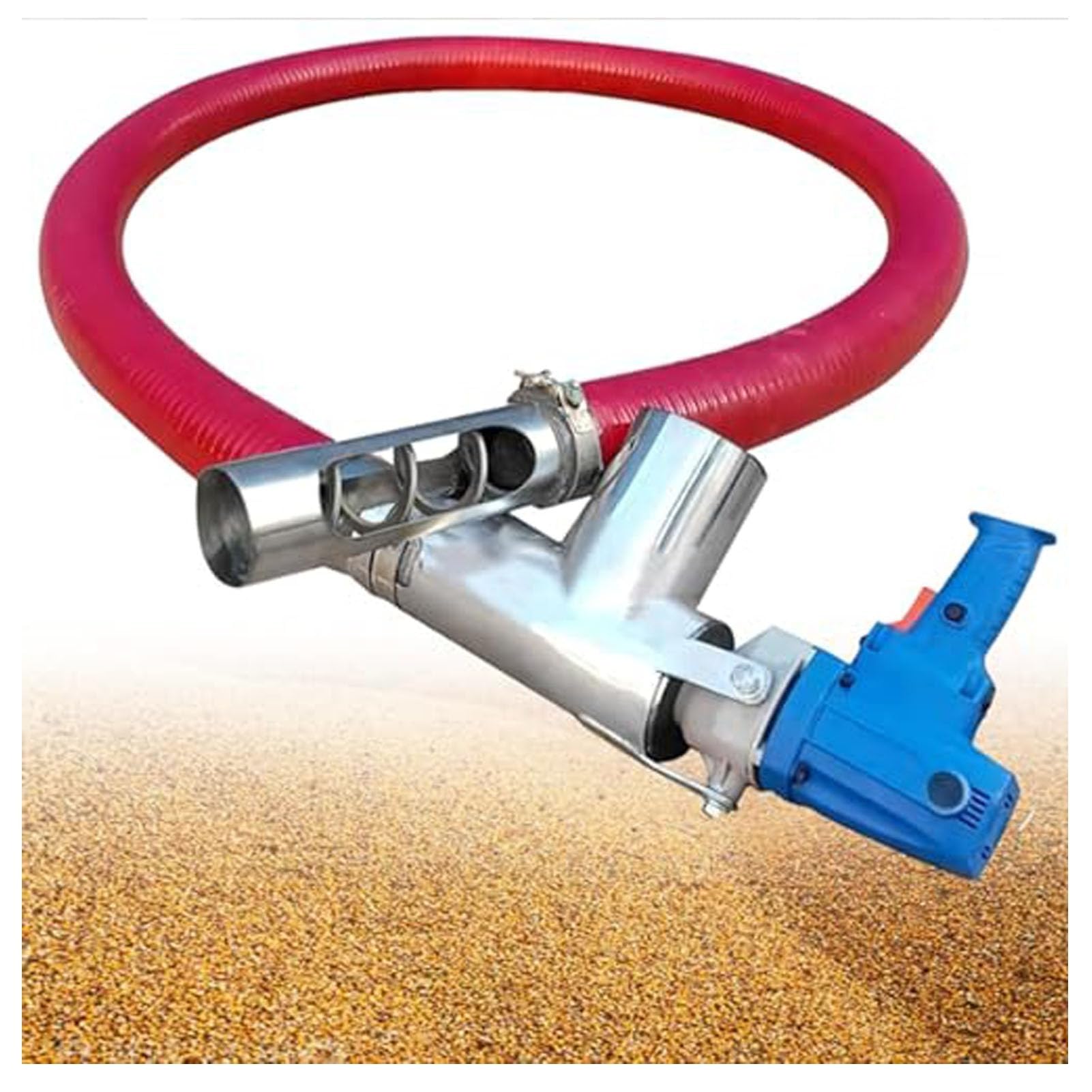 FHRKA 1-5M Efficient Screw Conveyor 1500W,Portable Grain Auger Feeder,Industrial Granule Powder Transport Machine for Grain Cement Sand (2m)