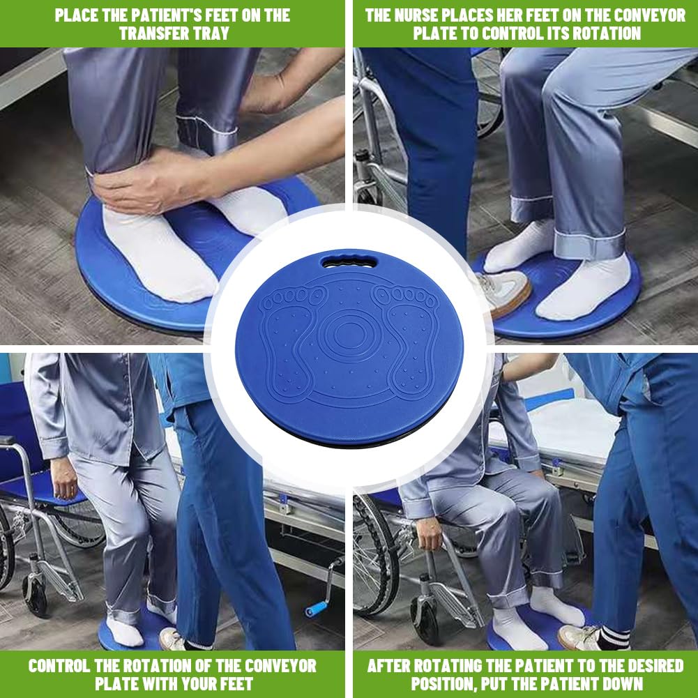 Drehscheibe Umsetzhilfe Für Menschen mit eingeschränkter Mobilität, Häuslichen Pflege Mobility Aid Transfer Disc, Rotierende Transferscheibe,Mobilitäts Stehgerät, Für Die Patientenversorgung