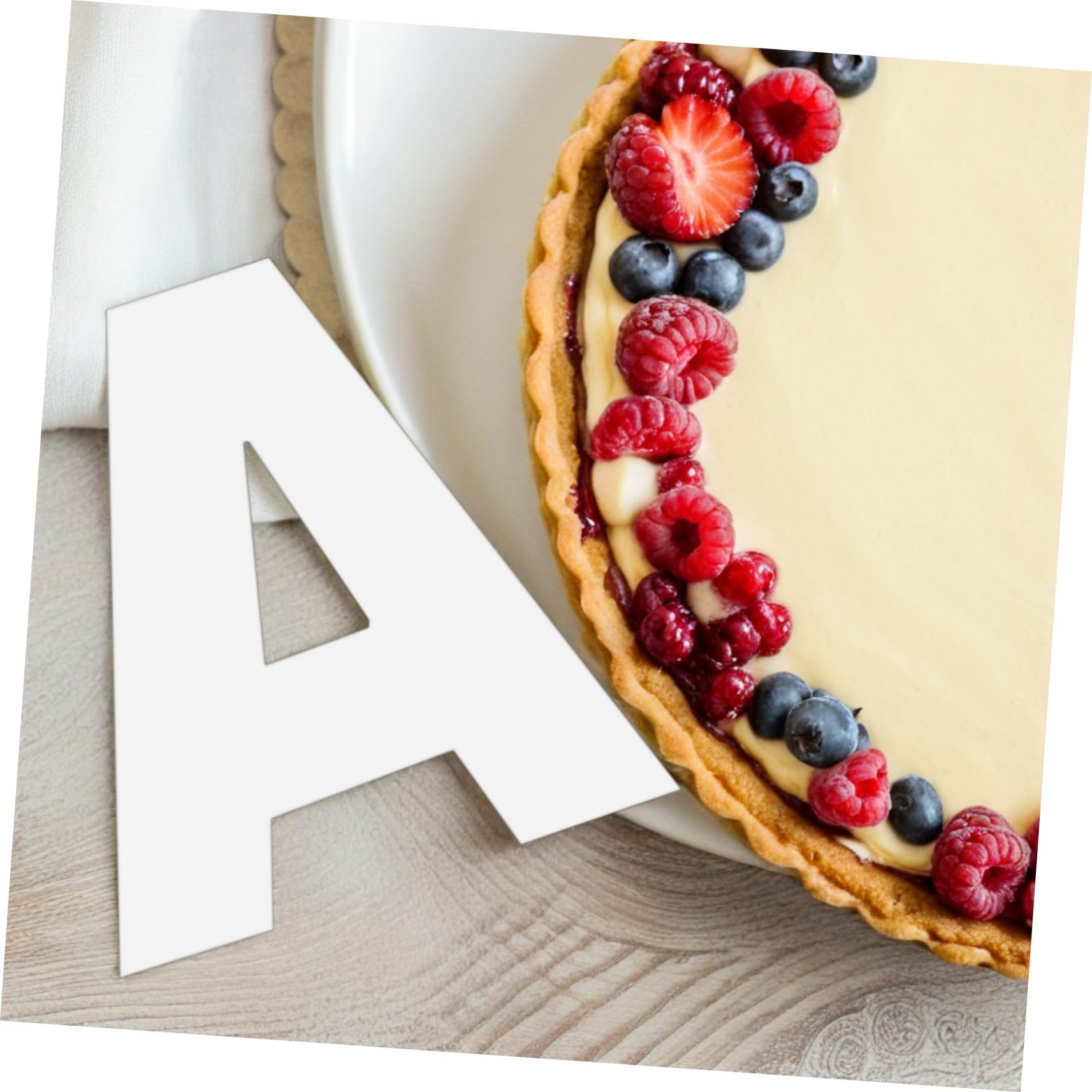 Stencil per Torta Modelli Creativi Numeri e Lettere 37 in Pet Bianco, Facile da Pulire e Salvaspazio, per e Casa per Decorazione Dolci