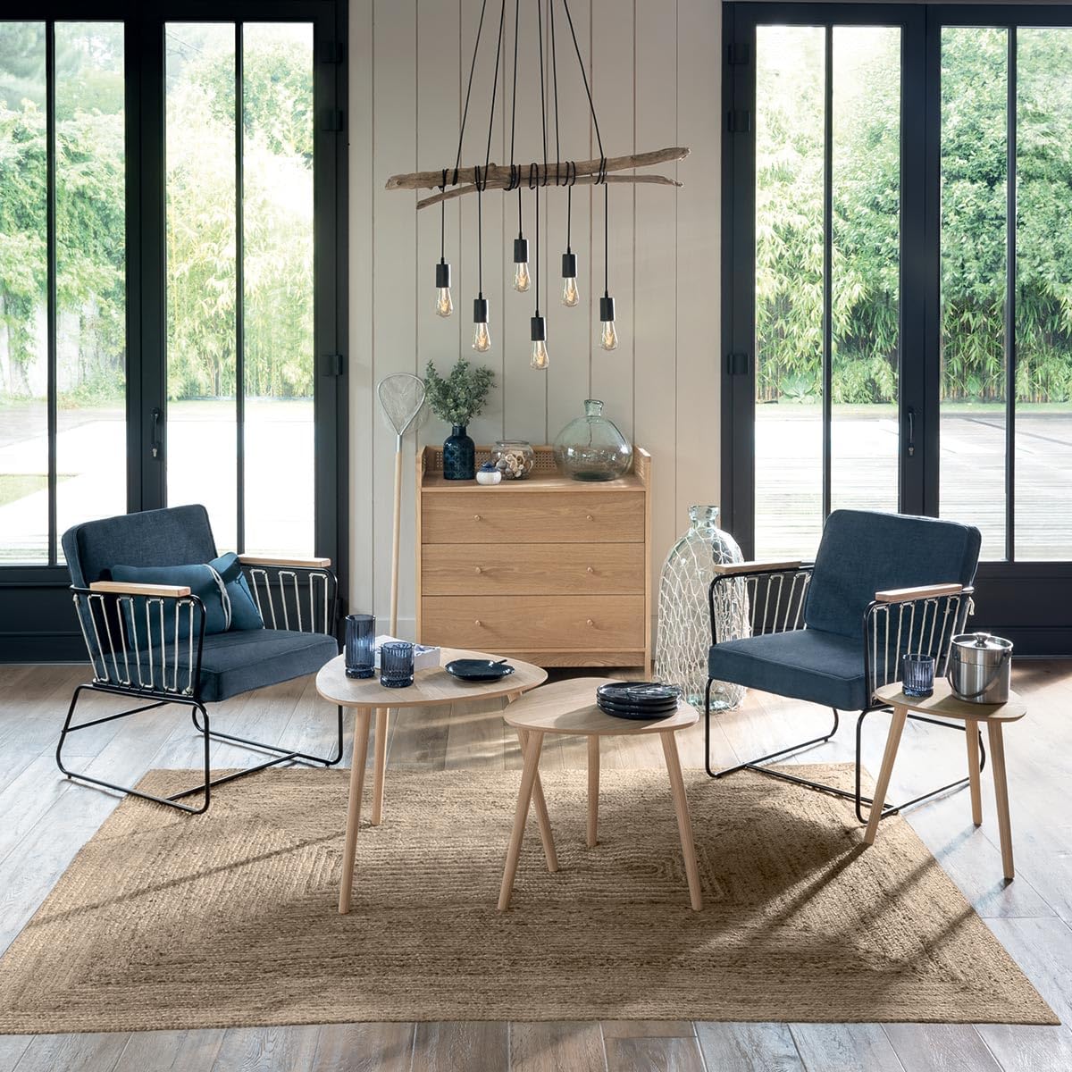 Atmosphera - Tables gigognes Mileo - Bois Naturel