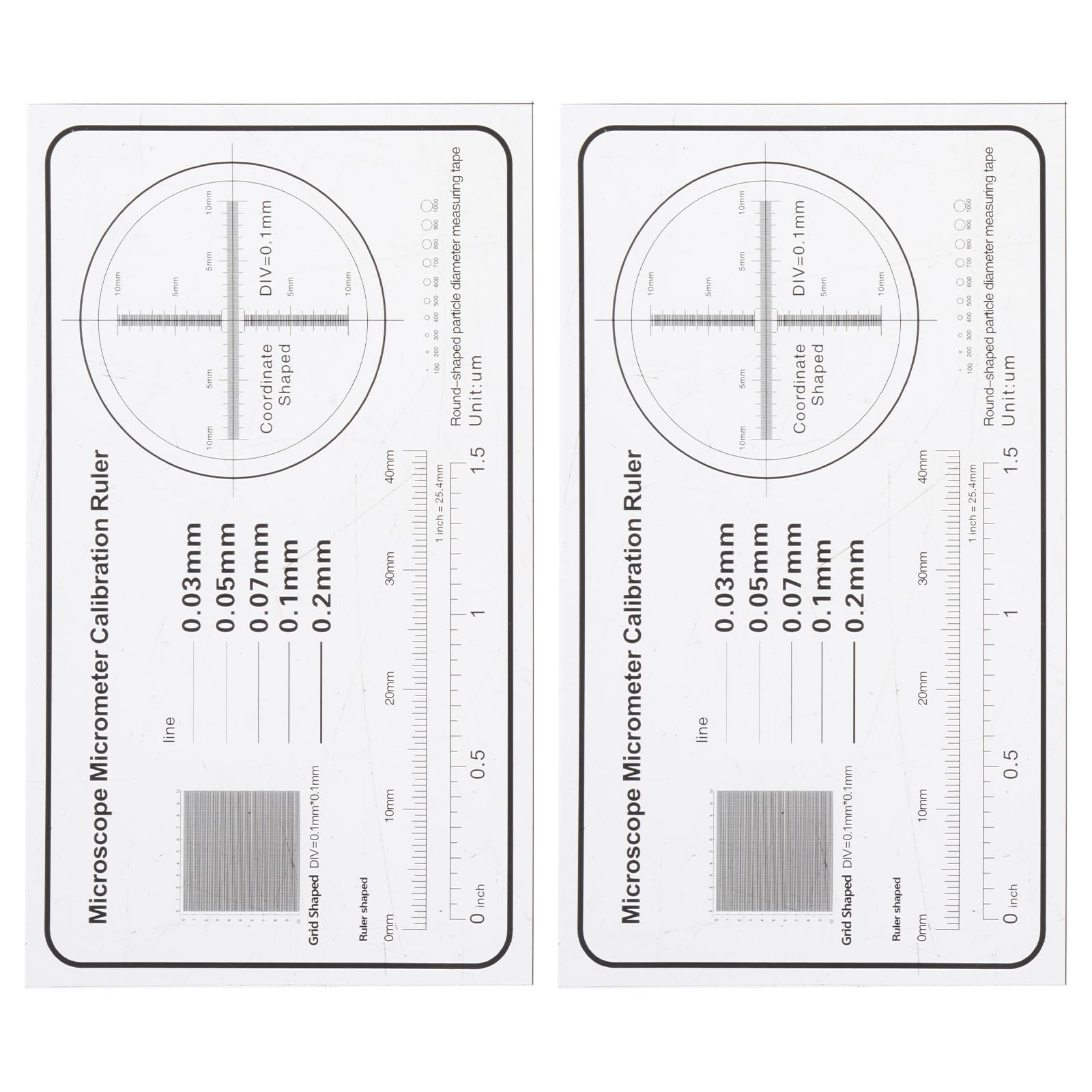 Xuancai B Precisions Microscope Calibration Ruler With 0.1Mm Gradations Calibration Ruler Slide For Accurate La Measurement