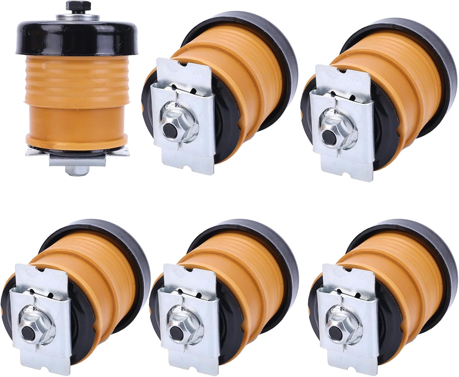 6PCS Body Mount Bushings fit for Ford F250 F350 F450 F550 Super Duty 2008-2016 Body Mount Bushing Kit 924-065 924-066