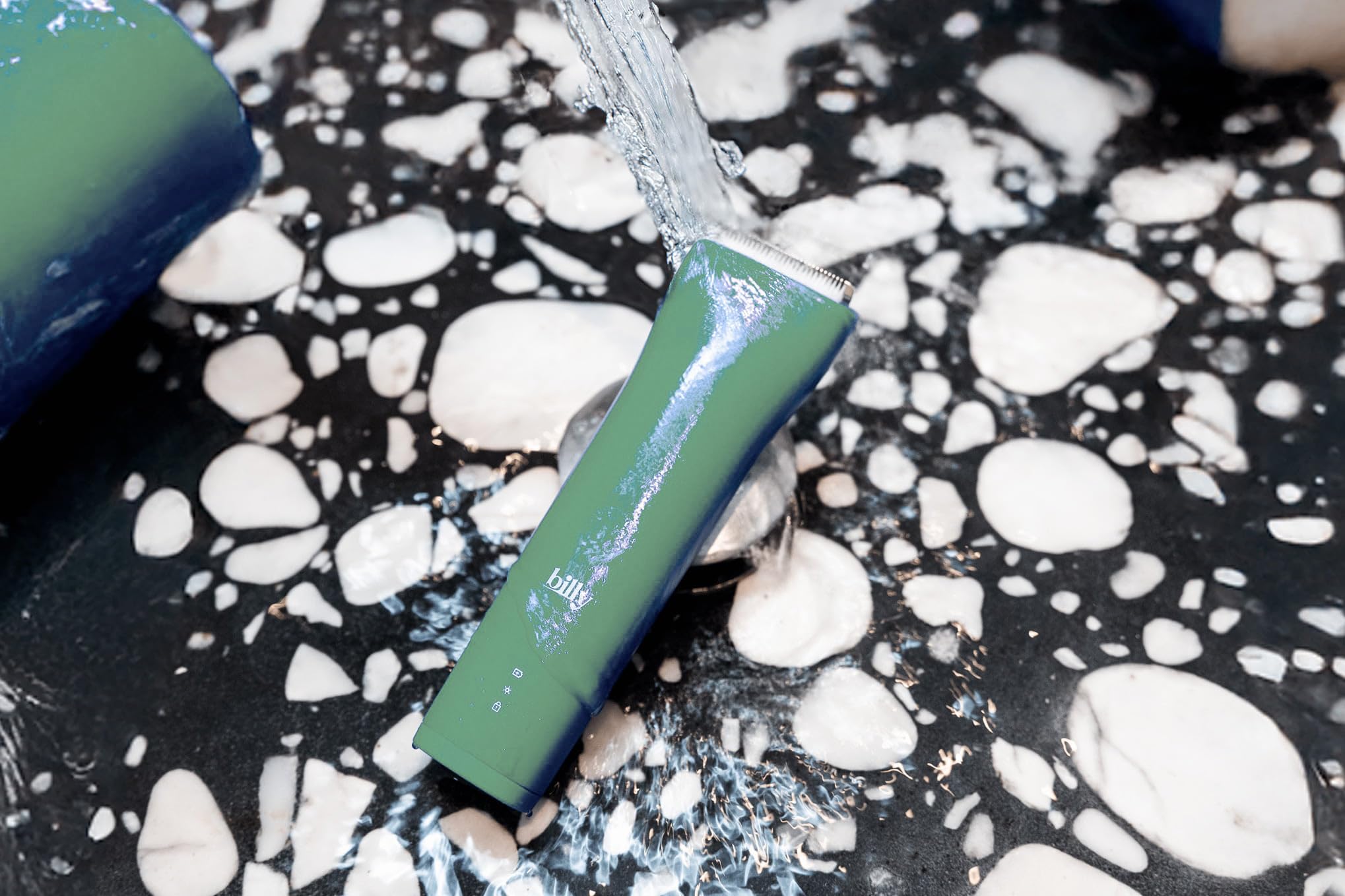 billy - LA tondeuse Intime Anti-Coupure Zones Sensibles et Intimes Homme/Femme - Lame Céramique Anti Coupure - Waterproof - 5 Hauteurs (0,3,6,9,12mm) - LED Intégrée - USB-C - Poils pubiens (Vert)
