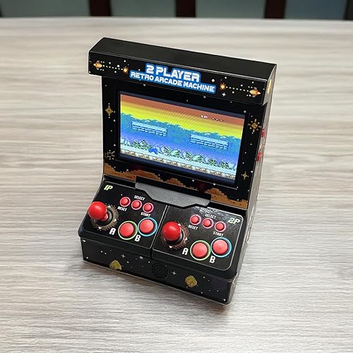Miniatura 6 de Mini arcade machine with 300 retro games - Wireless mini arcade machine for 2 players - Handheld retro game console with TV connection and 4.3"