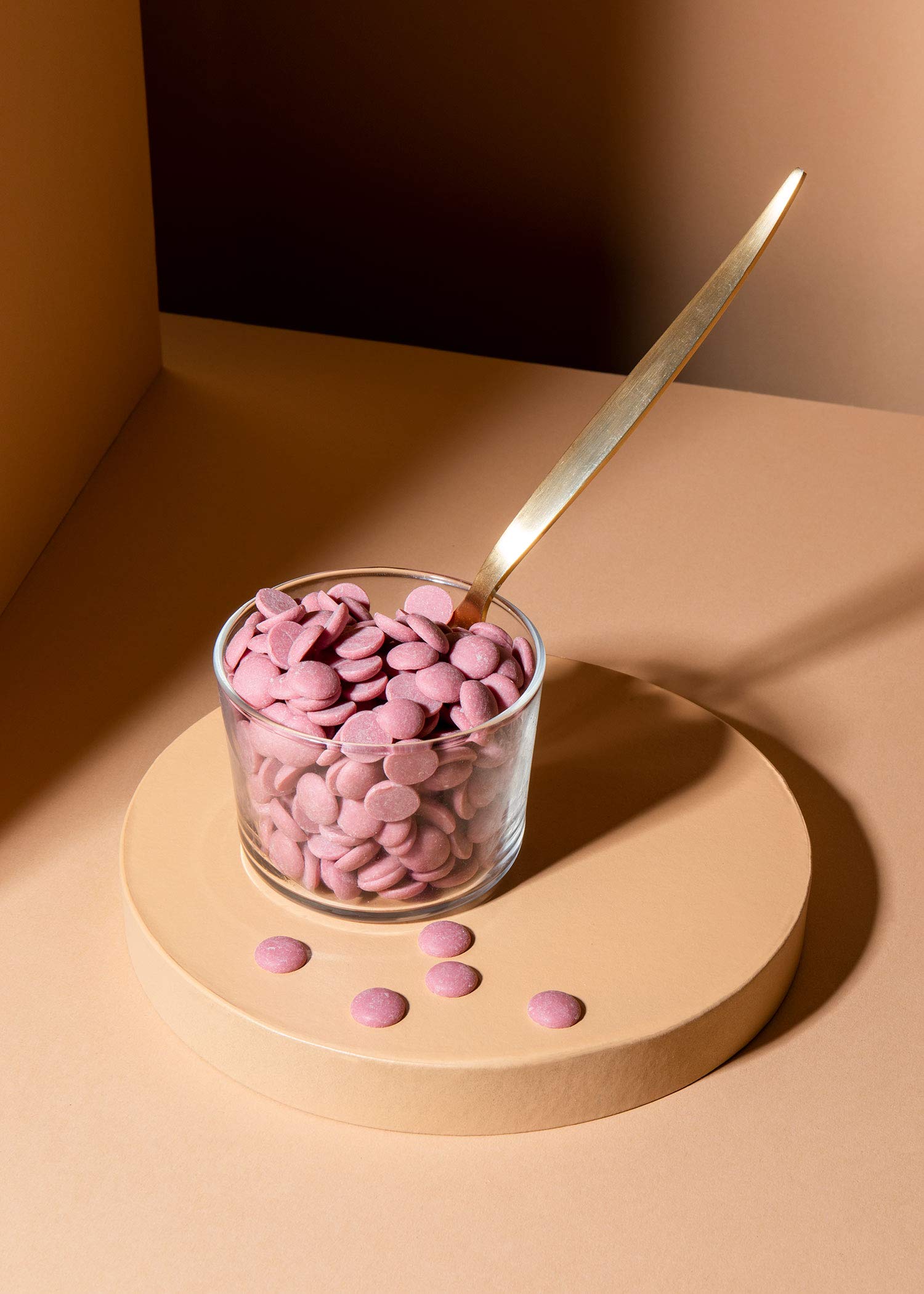 KoRo Ruby Drops 1 kg 34,4% Kakaoanteil Rosa Backzutat