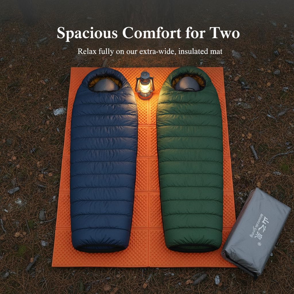 Tapis Camping Double Mousse Pliable
