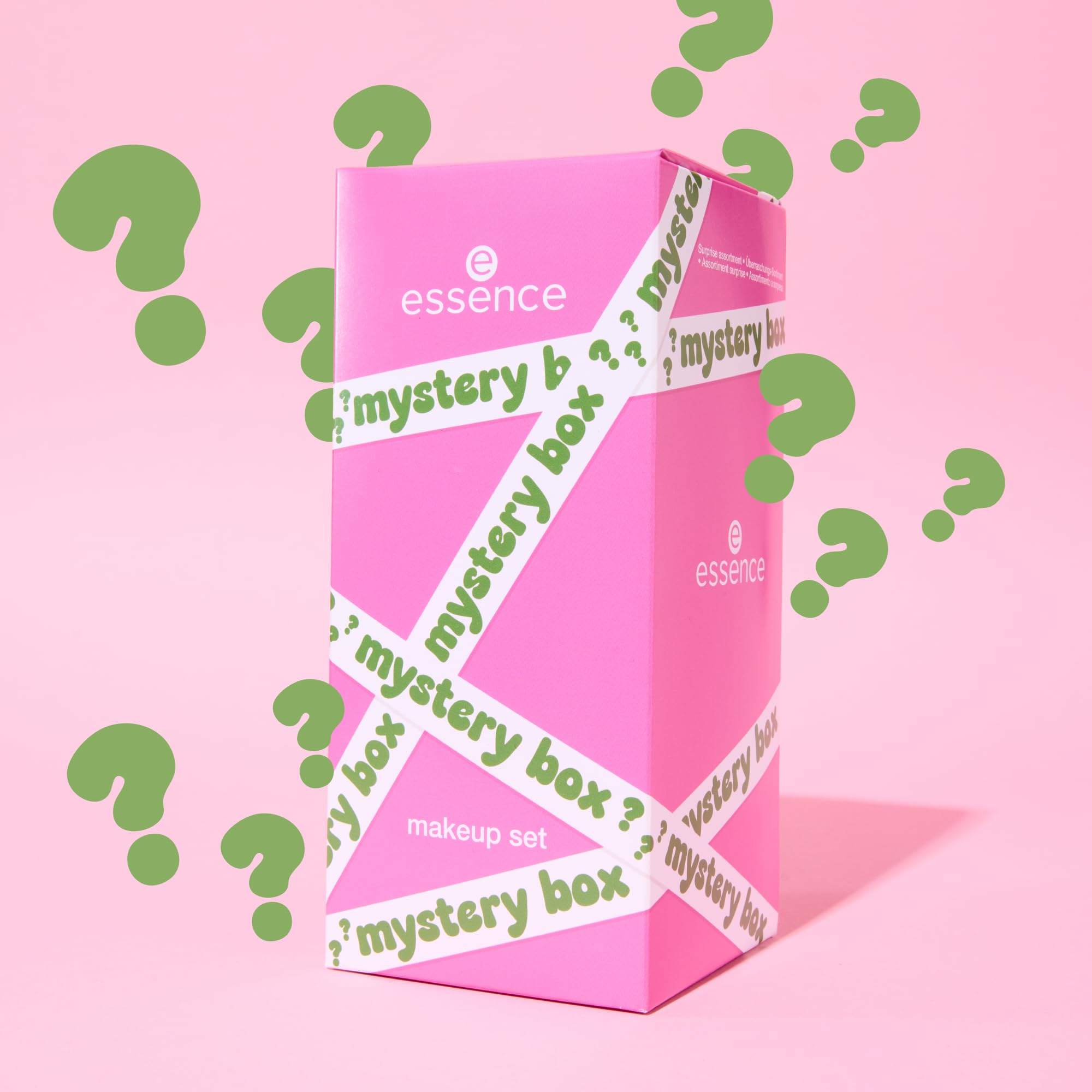 essence mystery box makeup set, Multi Set, Nr. 01, natürlich, glänzend, strahlend frisch, transluzent, acetonfrei, vegan, ohne Mikroplastikpartikel, ohne Parabene, 1er Pack (1pcs)