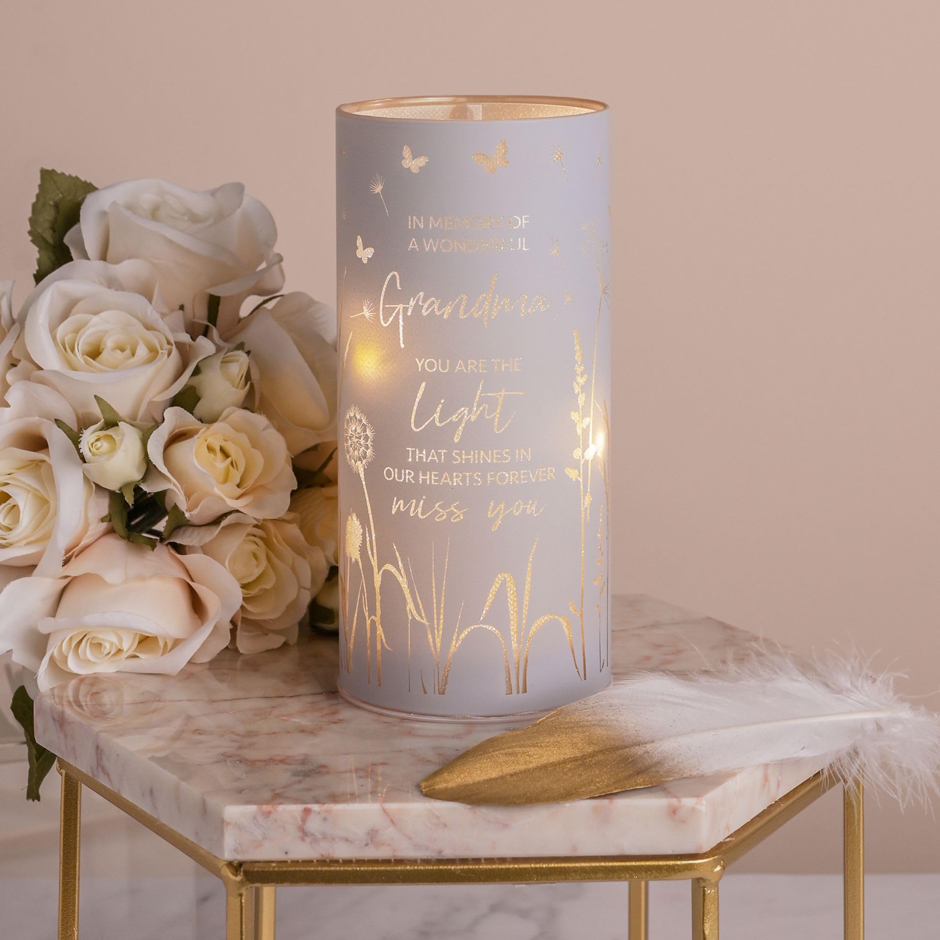 Widdop Thoughts of You LED Memorial Tube Light - Grandma - Commemorative Light Present Memory Sentimental Message - Image 3