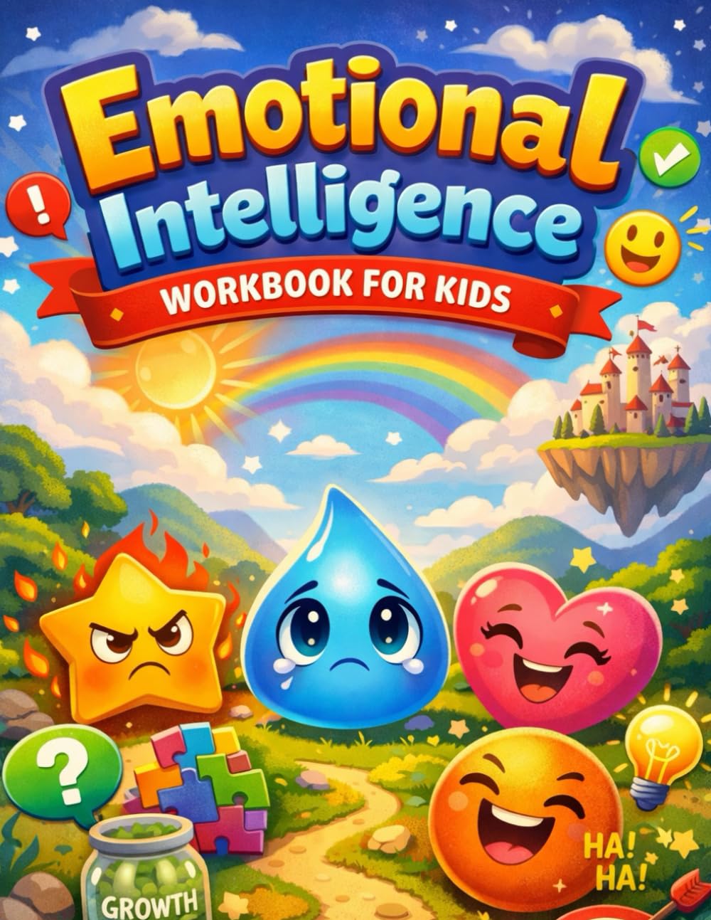 Emotional Intelligence Workbook for Kids: Fun Activities to Build Focus, Feelings Awareness, Calm Thinking, and Confidence for Ages 4–7