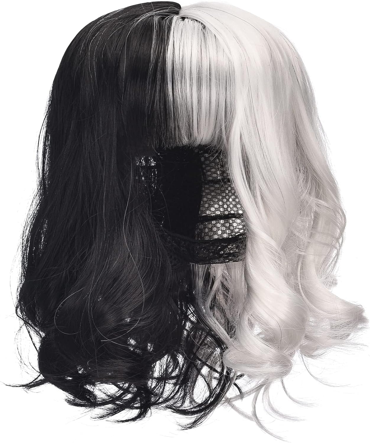 Halloween Costume Women 2025- Dalmatian Shawl, Red Gloves, Necklace and Wig Cap Accessories for Adult (Short Wig) - Image 2