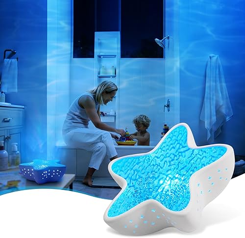 Proyector LED de cielo estrellado con efecto aurora – Lámpara de luz polar para niños y adultos, luz nocturna de ondas d
