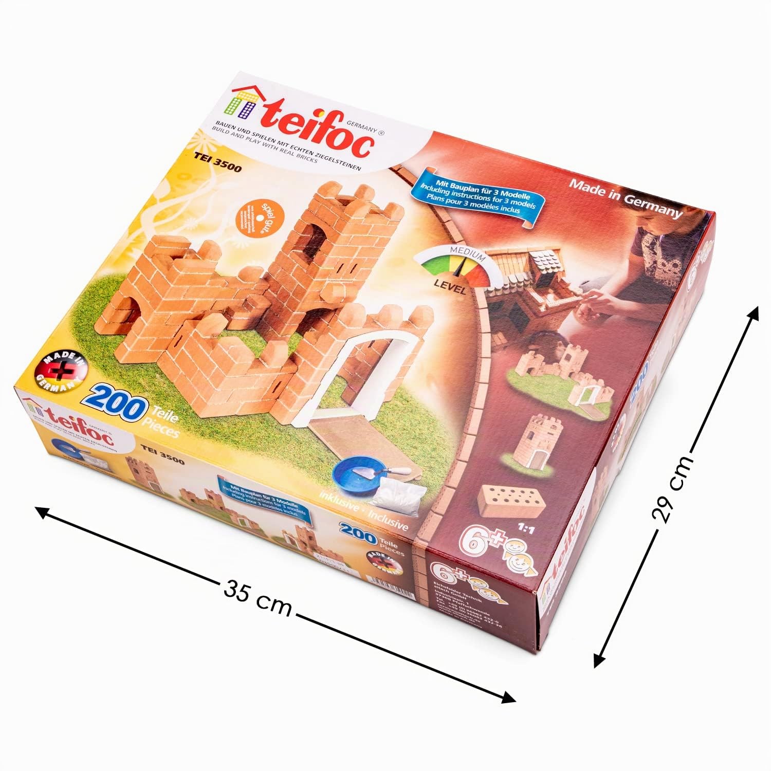 Teifoc TEI 3500 - Kit de construcción de pequeño Castillo de Piedra