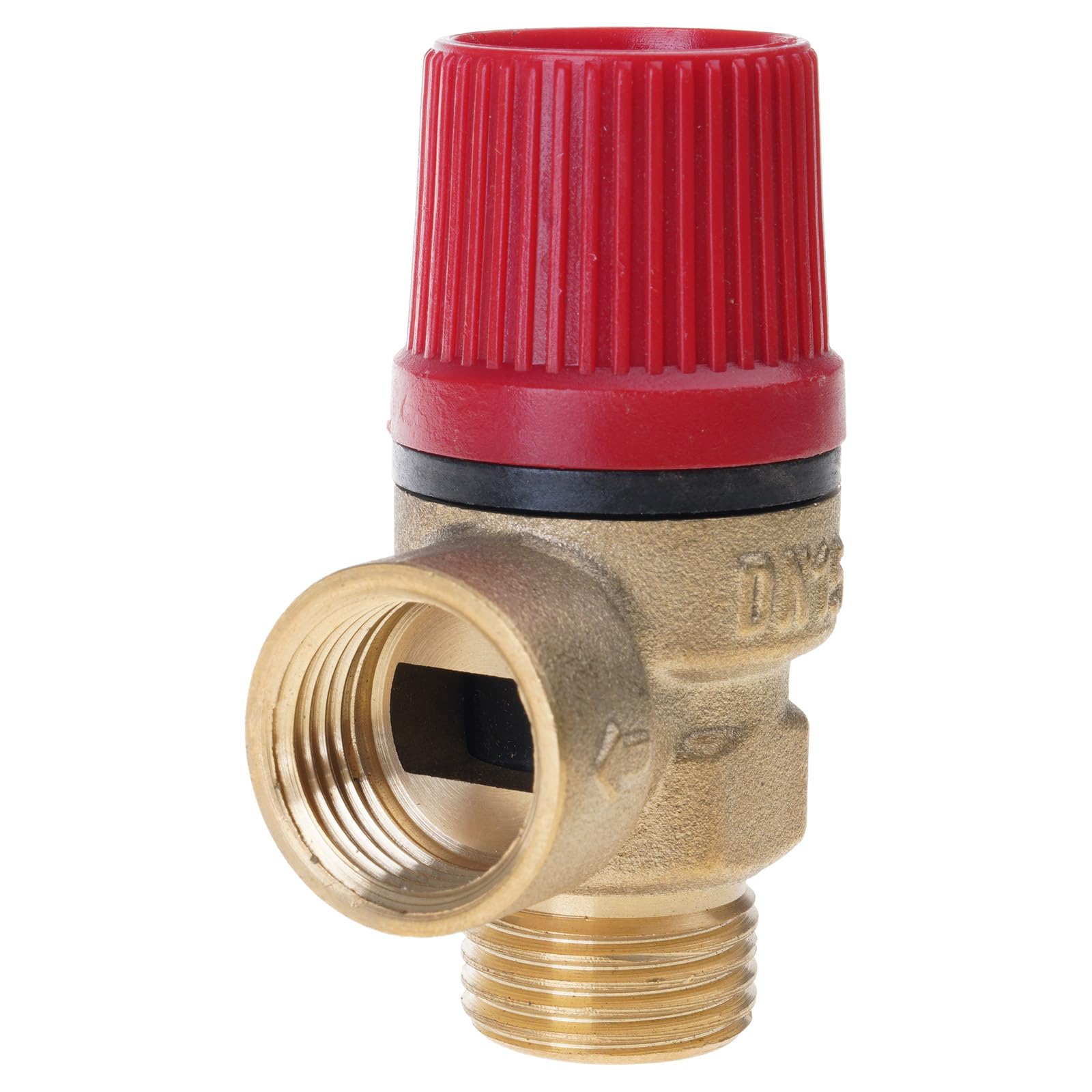 Fentency Portable Sturdy 1 / 2Inch Brass Relief Valves DN15 Accessory for Water Oil and Pressure with EPDM Seal Plumbing Fitting