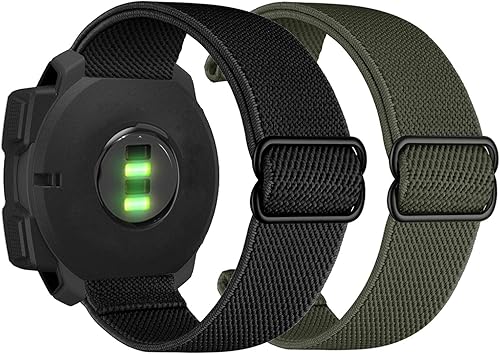 Miniatura 8 de Abanen Correa elástica de reloj de 0.866 in para Garmin InstinctInstinct 2 Solar, correa de nailon elástico suave y ultraligera para Garmin Instinct