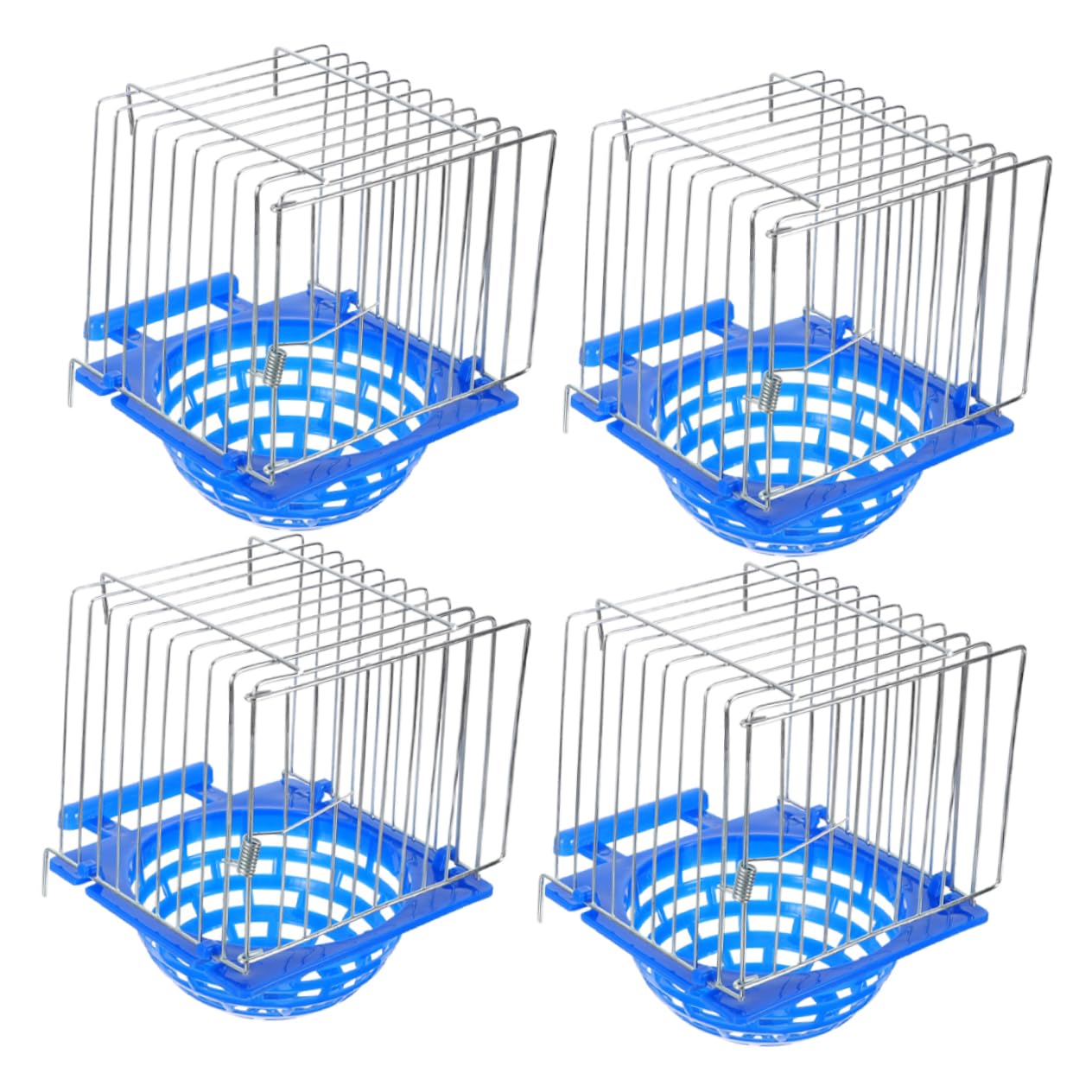 WOONEKY 4 Piezas Caja Nido de Cría para Pájaros Diseño Elegante y Cómodo para Periquitos y Aves Pequeñas de Limpiar y Mantener Hábitat Saludable para Cría