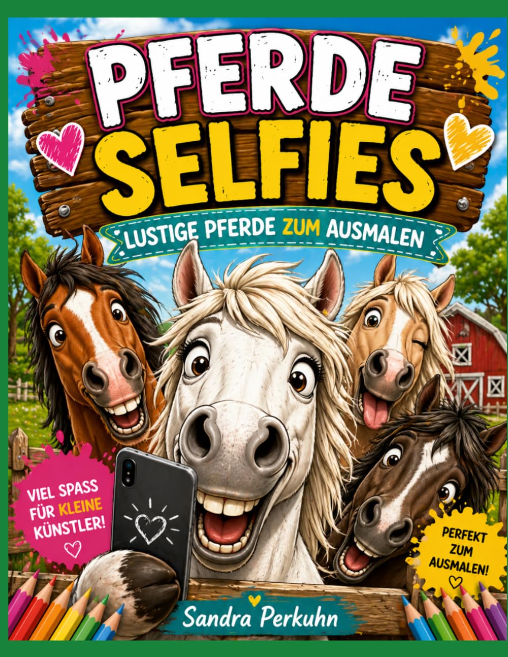 PFERDE SELFIES: LUSTIGE PFERDE ZUM AUSMALEN