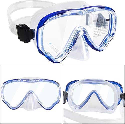 Miniatura 9 de Peicees Gafas de natación con cubierta de nariz para niños, gafas de natación antivaho para jóvenes, máscara de buceo para niños y niñas