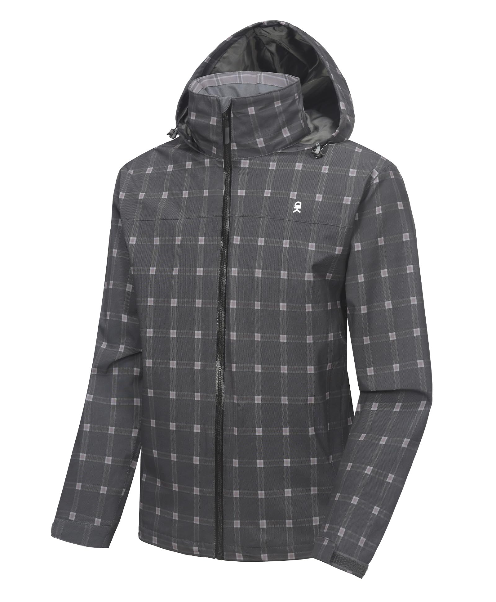 Little Donkey Andy Men's Rain Jacket Packable Waterproof Raincoat Hooded