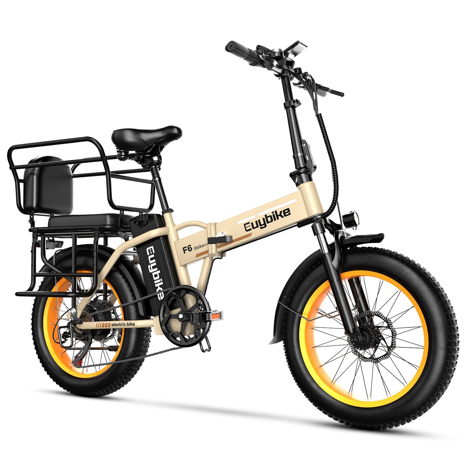 Foldable Electric Bike for Adults, 30+MPH, 48V 20Ah Removable Lithium Battery up to 80Miles, 20" Fat Tire 1000W Peak Motor Dirt Ebike Adult Electric