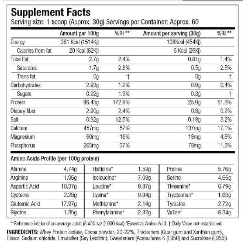 Starlabs Nutrition I90 Isolac CFM Chocolate Milkshake - 908 gr