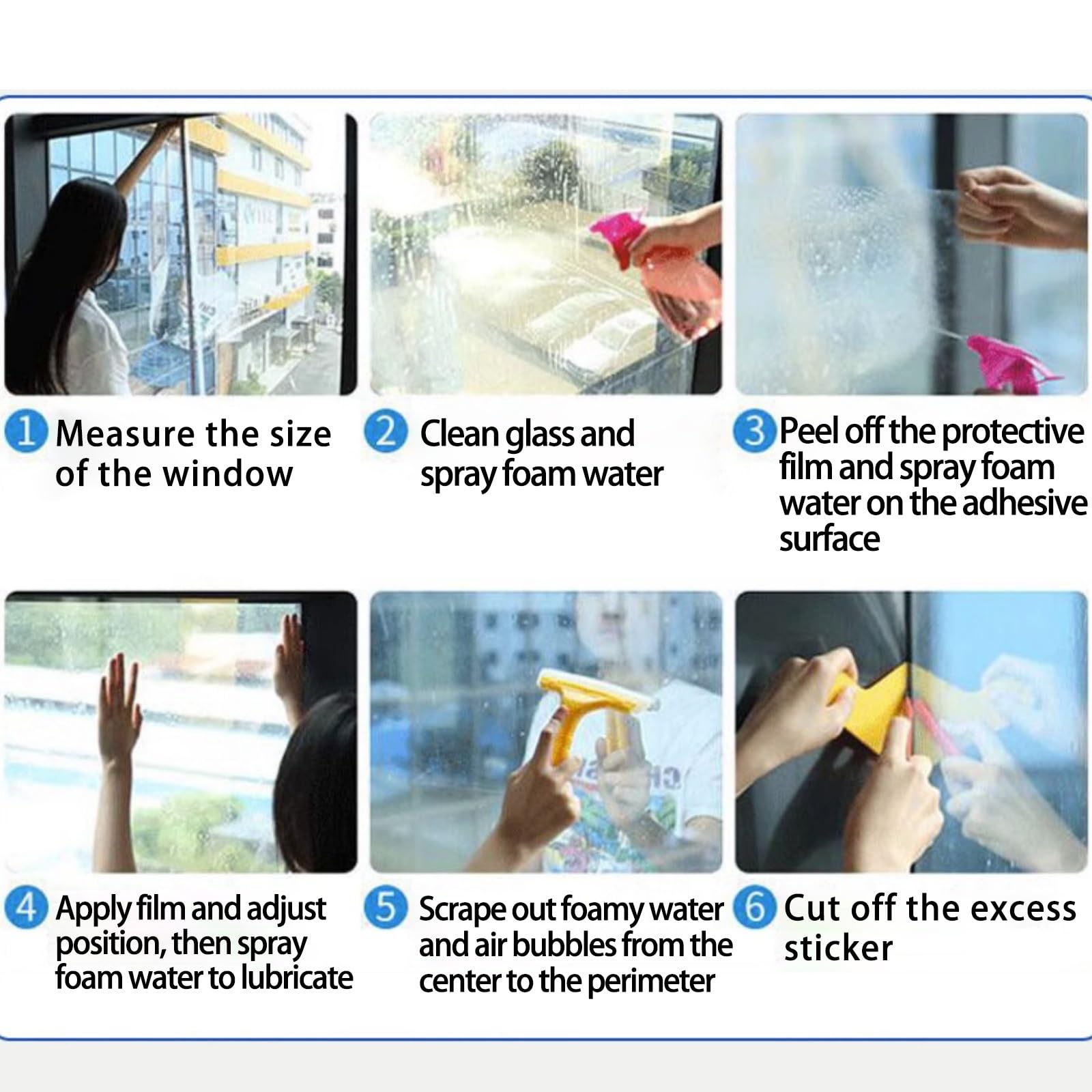 Fenster Sichtschutz Sonnenschutzfolie Spiegelfolie Fenster Innen Oder Außen Fensterfolie, Spiegelfolie One Way Reflektierende Fensterfolie, UV Schutzfolie, Rückstandslose, Wärmeschutzfolie, 90x400cm(1
