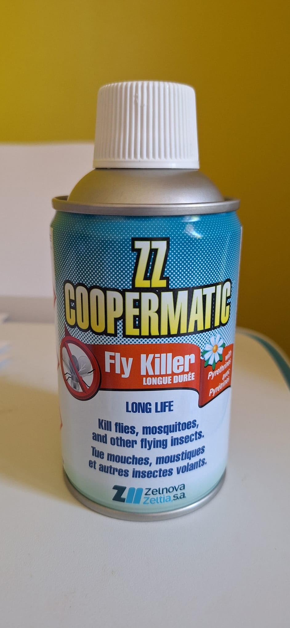 Lot de 4 Recharges ZZ Coopermatic fly killer 250 ml Formule à base de pyrèthre naturel