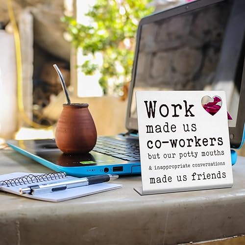 Miniatura 9 de Señales de equipo para el trabajo, regalos de definición de equipo, divertido letrero de decoración de escritorio de oficina, regalos de