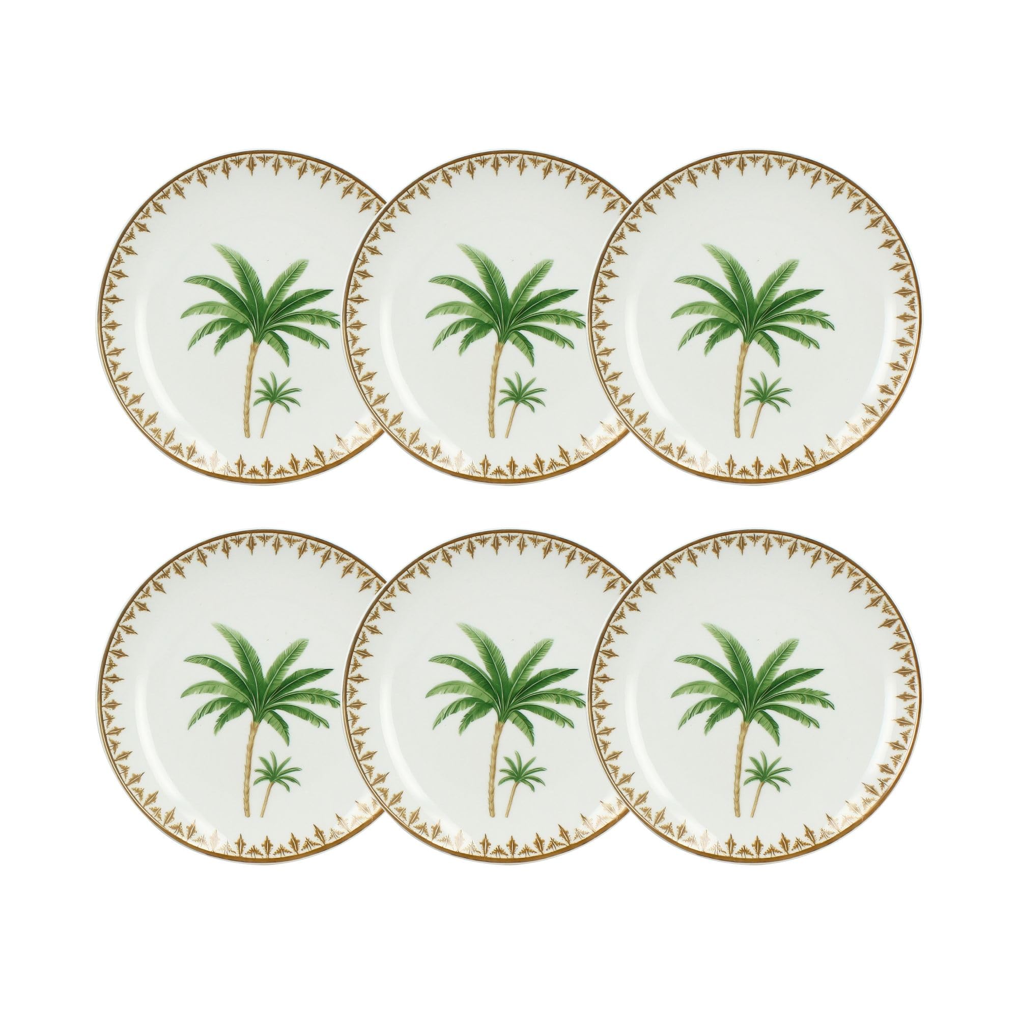 NOVASTYL - Lot6 assiettes à dessert atlas 20cm en porcelaine - 2614488