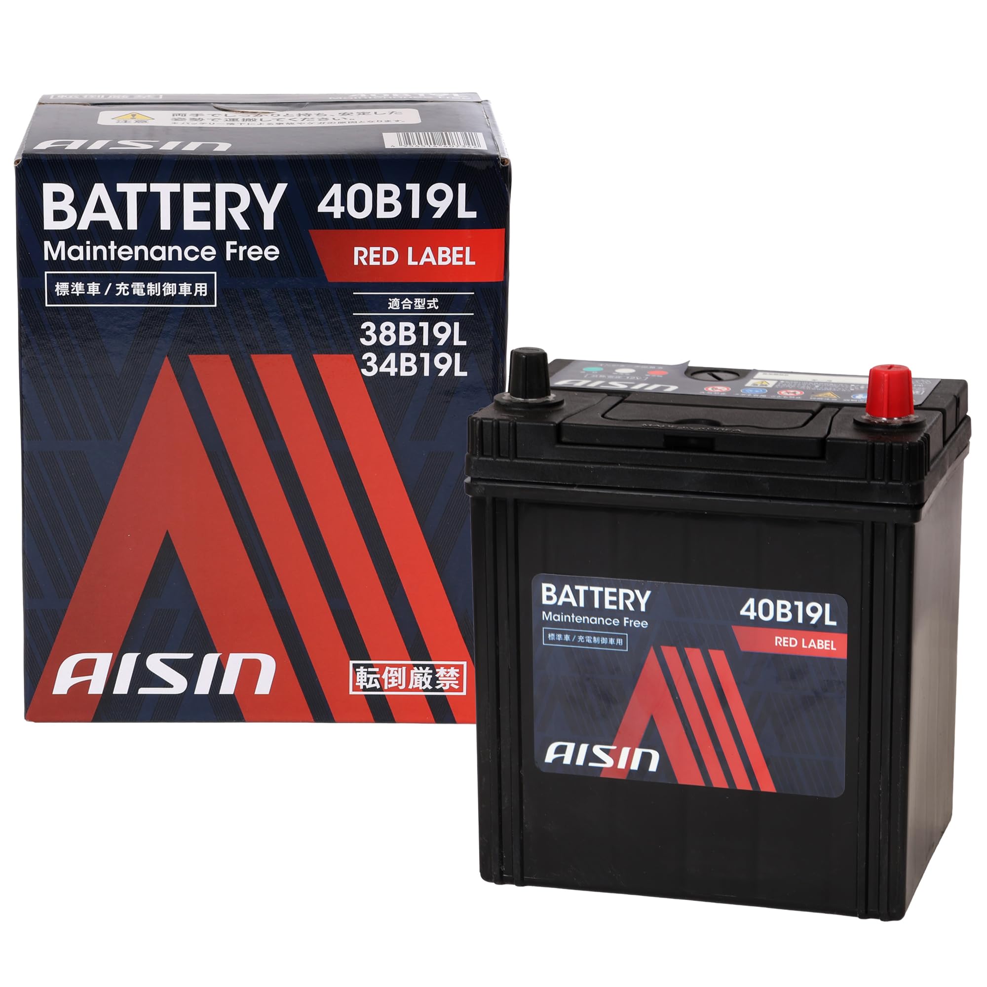 アイシン AISIN 車用 バッテリー 40B19L (38B19L 34B19…