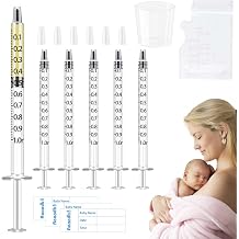 Colostrum Collector Kit Include 100pcs 1ml Sealed Breast Milk Collector No Needle Colostrum Syringes 5 Breastmilk Storage Bags and 1 piece 30 ml measuring cup with 100 Stickers