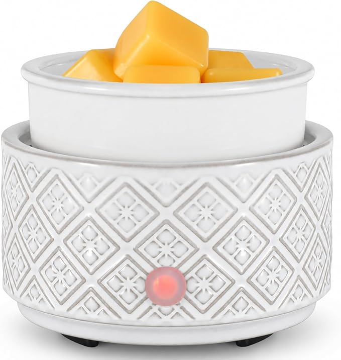 Wax Melt Warmer for Scented Wax,3-in-1Ceramic Wax Warmer Fragrances Candle