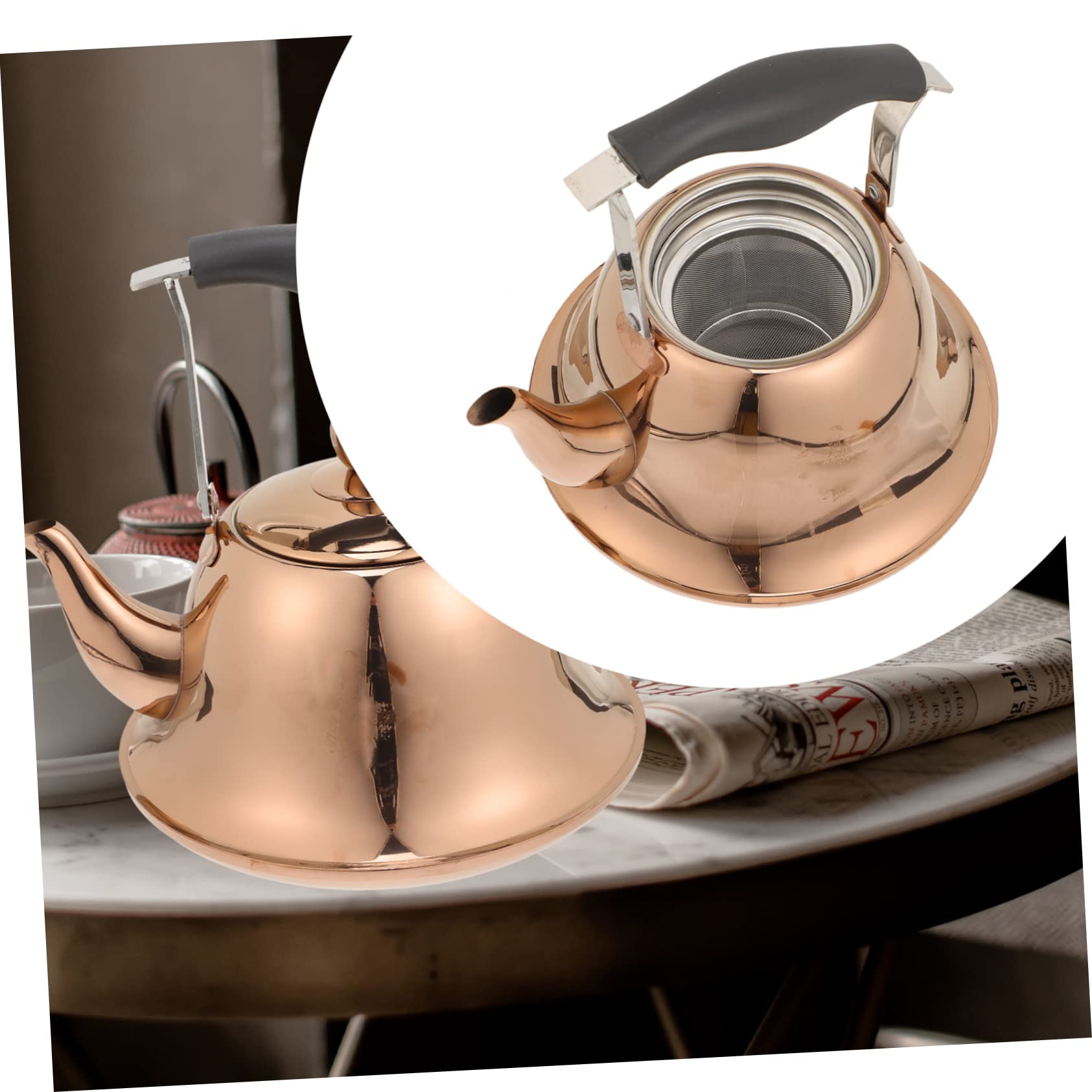 Teiera con fischio Bollitore Fornello Teiere teteras para hervir agua teiera con infusore Teiere con fischio Teiera da campeggio Teiera in metallo Riscaldatore per pentole bollente in acciaio inossi
